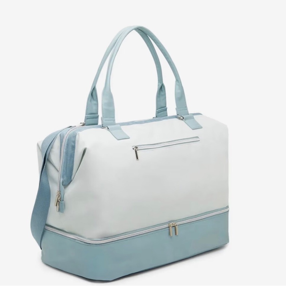 DSW  White and Blue Bag